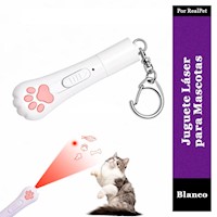 Láser Juguete Interactivo para Gato y Perro Blanco